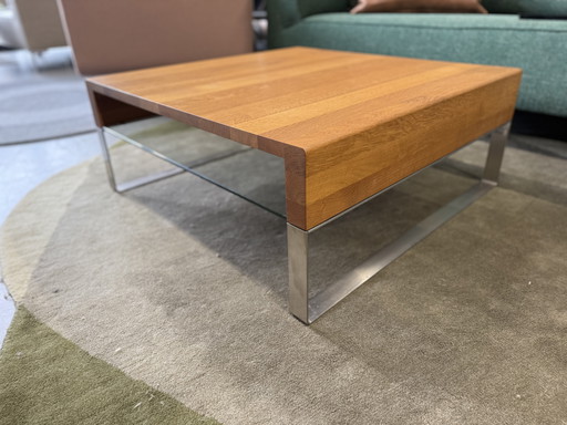 Leolux Aditi Coffee Table Oak Wood 84x84xH34