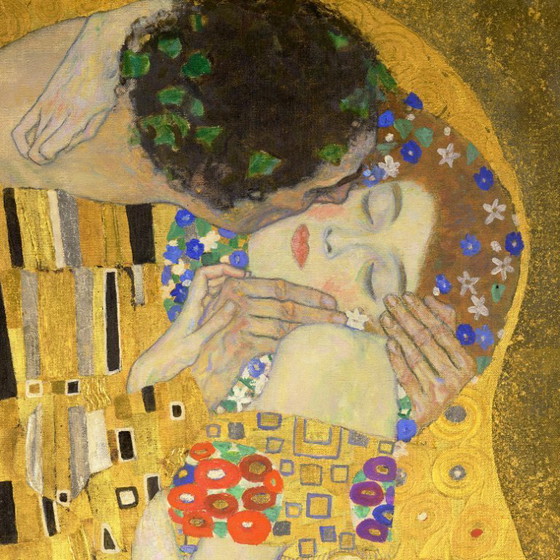 Image 1 of Il Bacio (Der Kuss) di Gustav Klimt - Poster 70 × 100 cm