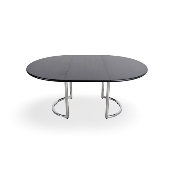 Image 1 of Original Läsko Exclusive Extendable Dining Table Midcentury Bauhaus