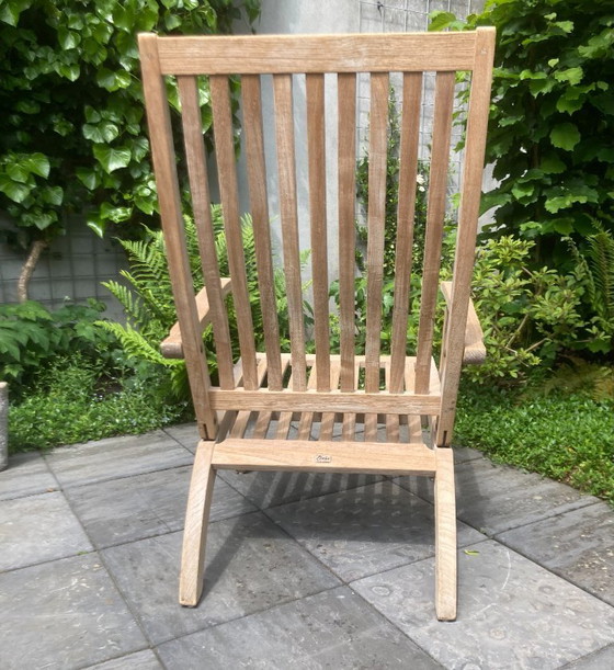 Image 1 of Classica poltrona da giardino inglese in teak, qualità premium di Gloster