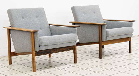 Image 1 of 2x Scandinavian Mid - Century Armchairs