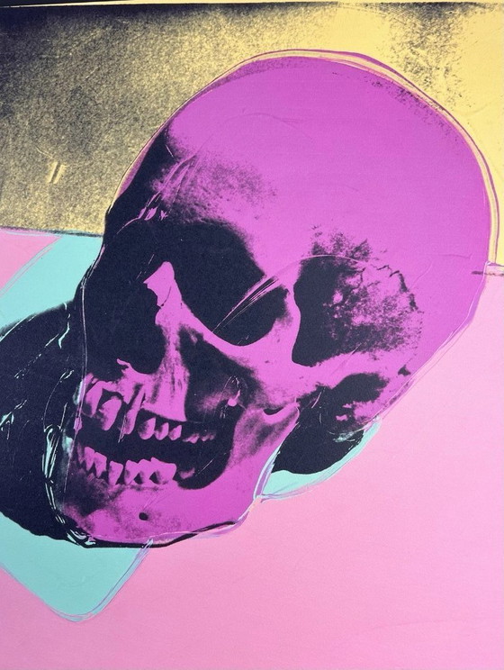 Image 1 of 1986 Carnegie Museum of Art After Andy Warhol "Skull" Lithograph