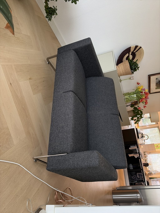 2 Pers. Anthrazitfarbene Artifort-Bank