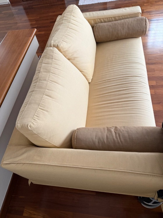 B&B Italia Baisity 2 seaters in cream color, Textile, Creme, Modern (photo 5 of 6)