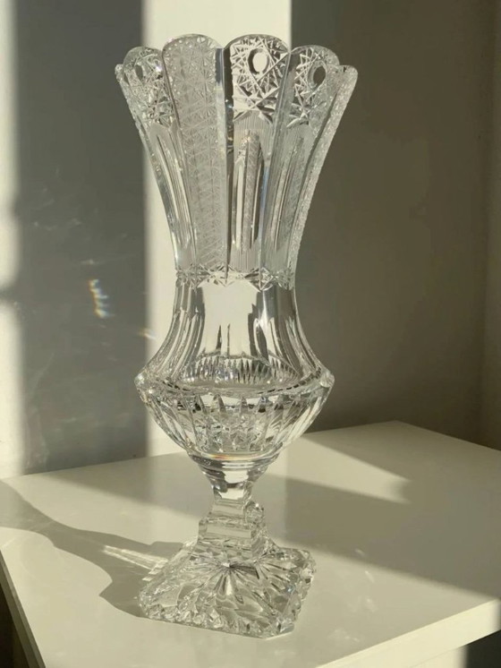 Image 1 of Rare Set of 3 Bohemian Crystal Objects – Historicism Period (ca. 1880-1890)