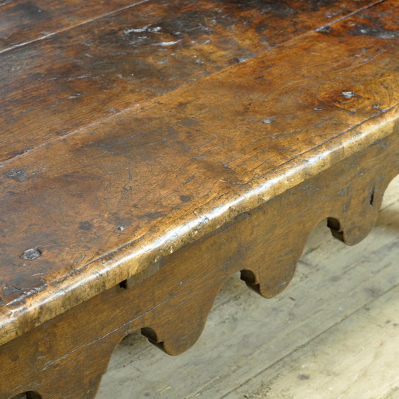 Image 1 of Antique walnut bench, Southern France / Northern Spain, 17th–18th century