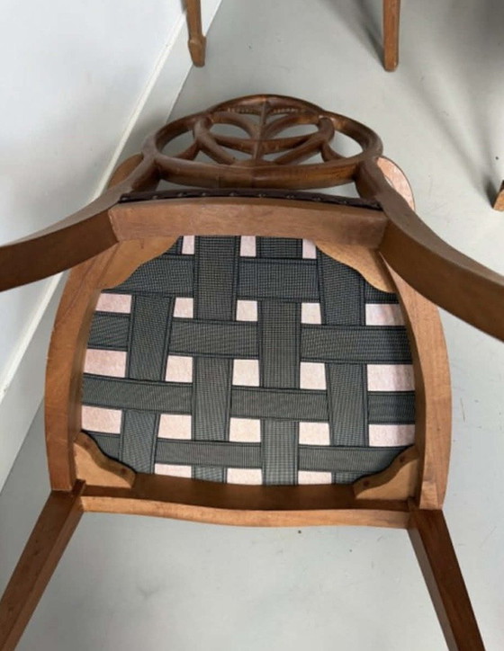 Image 1 of 4 sedie in stile Hepplewhite.