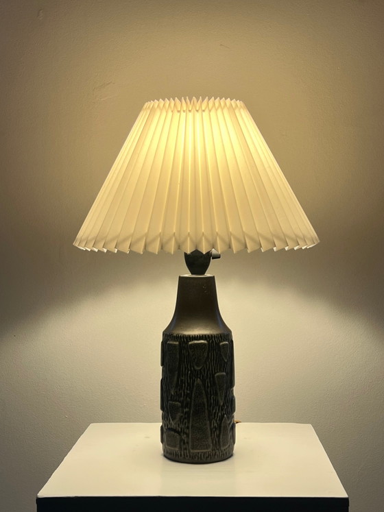 Vintage ceramic table lamp – Joghus Keramik, Bornholm – Scandinavian (photo 4 of 14)
