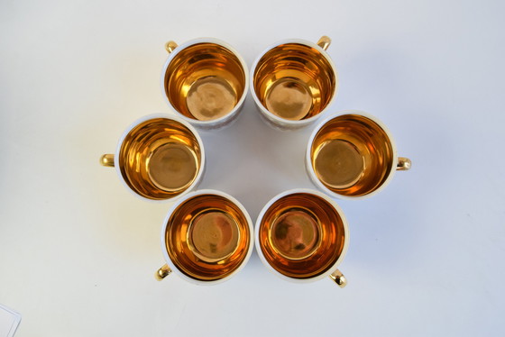 Image 1 of Juego de seis tazas y platillos de Epiag, 1950