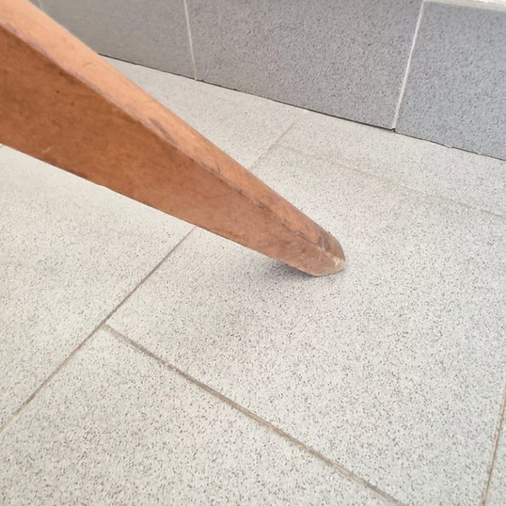 Image 1 of Vintage 1950s Chevillotte Coat Rack, Wood & Metal, Rockabilly Style