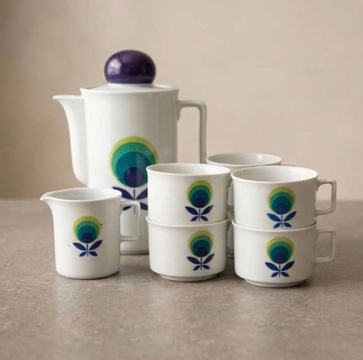 Vintage 10-delig Schirnding Bavaria servies uit de na de jaren 70