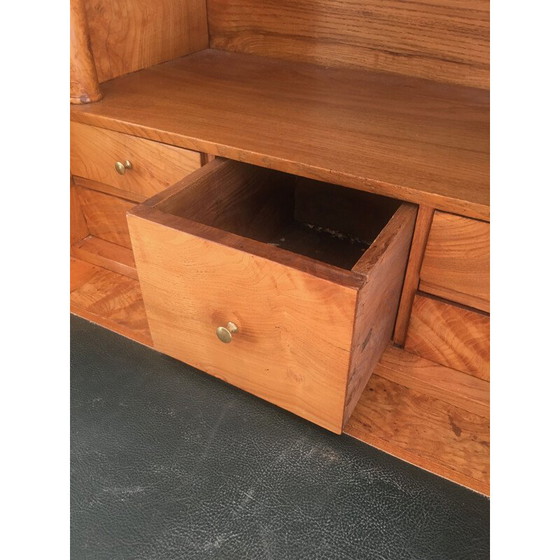 Image 1 of Vintage empire burr walnut secretary with detached columns, 1930