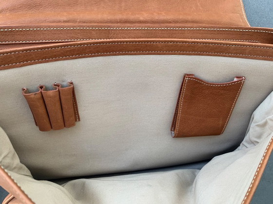 Image 1 of aktentas Dell'Ga Italia - zacht leer