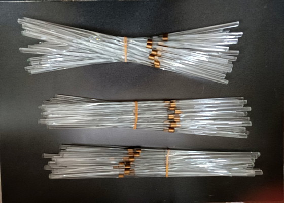 Image 1 of Gaetano Sciolari Rarissimo Lampadario Cascade  Hollywood Regency - 7 luce -  Vintage anni '70