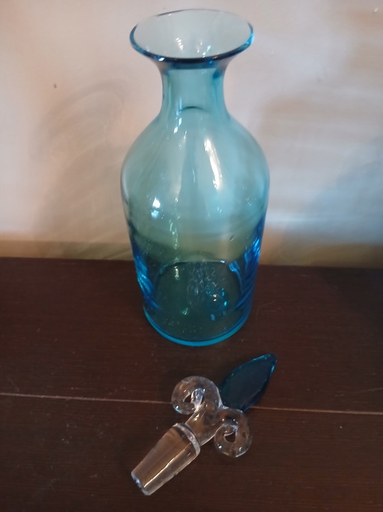 Image 1 of Vintage Murano Glass Bottle by Salviati Venini Group - Signed