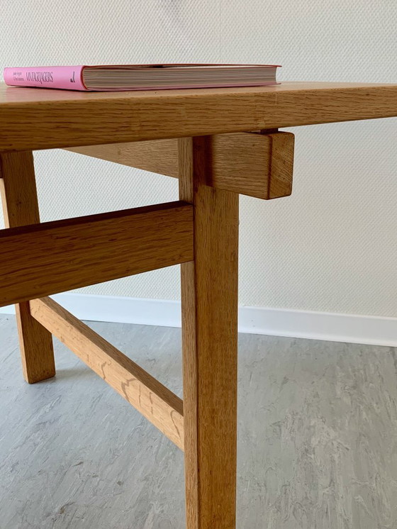 Image 1 of Hans J. Wegner coffee table – PP Møbler – solid oak – with original label