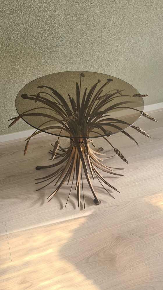 Image 1 of Iconic 'Sheaf of Wheat' Side Table in the Style of Coco Chanel / Maison Jansen