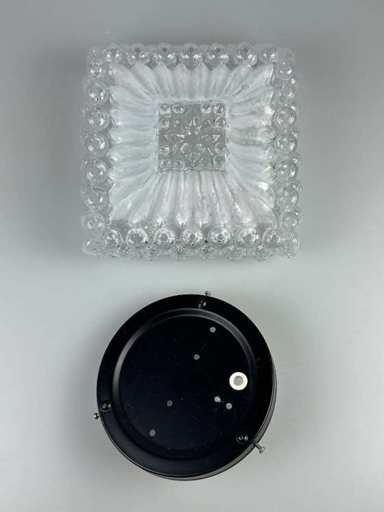 Image 1 of 60er 70er Jahre Deckenlampe Leuchte Plafoniere Inbouw Glas Duits Design