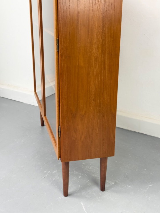Teak Cabinet With Glass Doors From Omann Jun, 1960s – Display cabinets, Wood (photo 19 of 20)