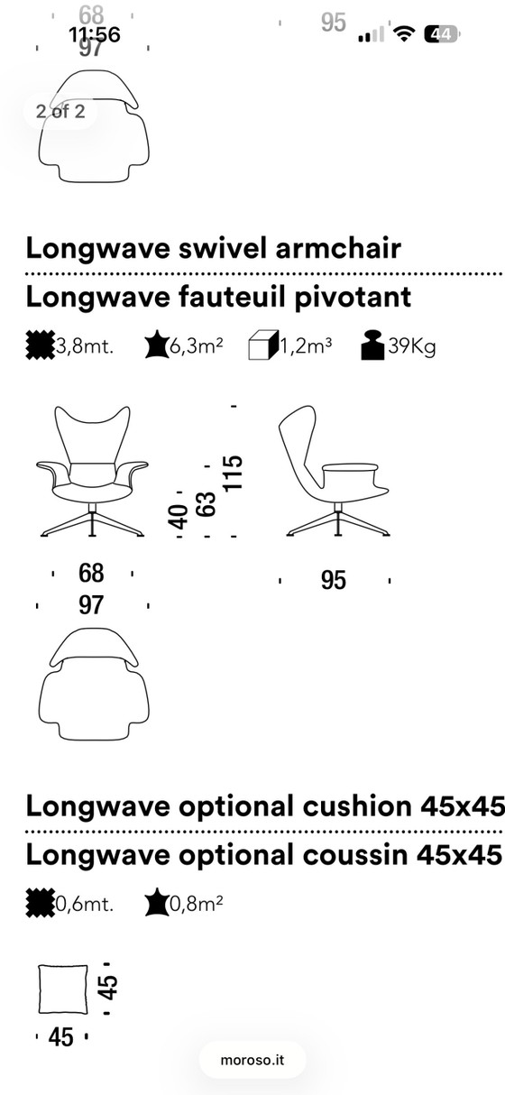 Image 1 of Moroso diesel. Designstoel van Longwave.