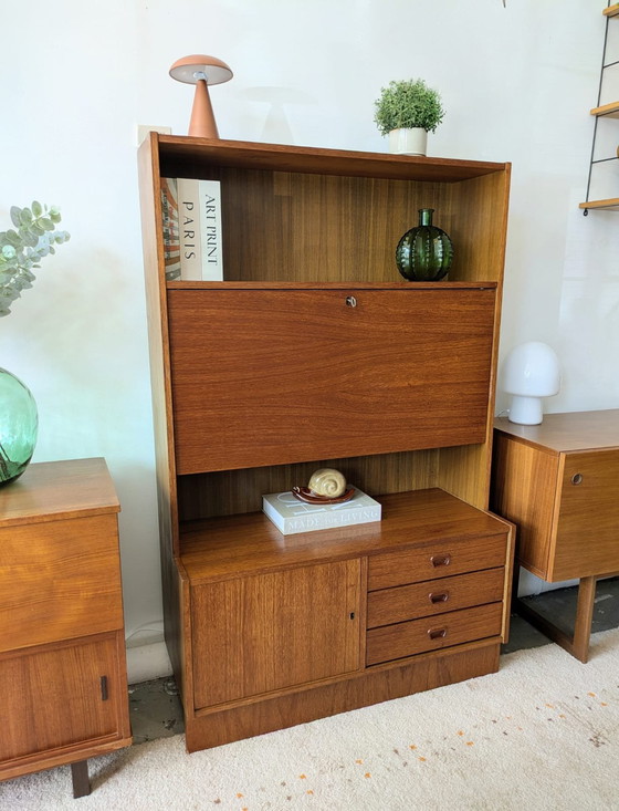 Image 1 of Vintage midcentury wandkast, wandmeubel 