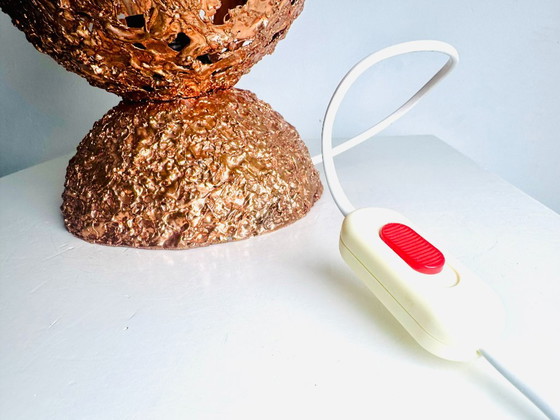Sculptural Table Lamp in Copper by Aimo Tukiainen for Oy Moonlight, Finland, 1970s (photo 5 of 9)