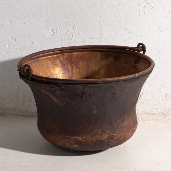 Antique copper cauldron – Central Europe, circa 1900 – Kitchen accessories, Iron (photo 4 of 40)