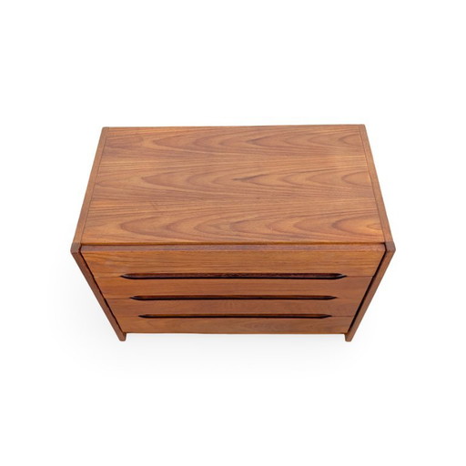 Cómoda de mediados de siglo EW Bach, mesita de noche/mesa auxiliar de teca MCM – ladekasten, Wood (photo 2 of 8)