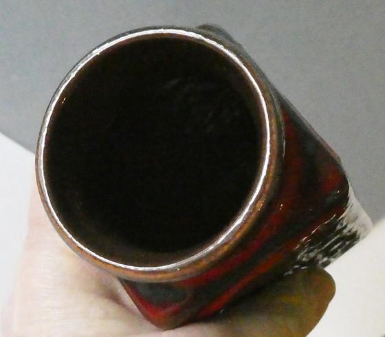 Image 1 of Rare vase carré de Scheurich, Allemagne années 1960