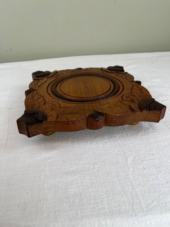 Art Deco Untersetzer – Tischdekoration, Holz (photo 2 of 6)