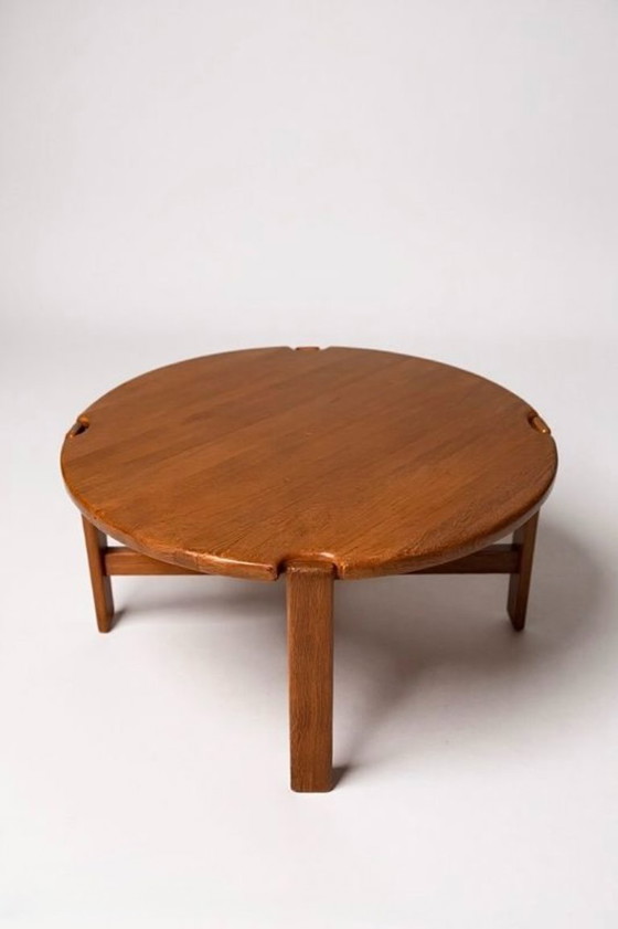 Image 1 of Table basse ronde vintage - Niels Bach - 1970
