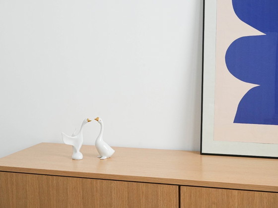 Image 1 of Figurine d'oie en porcelaine, design hongrois, années 1960, fabriquée par Holloháza
