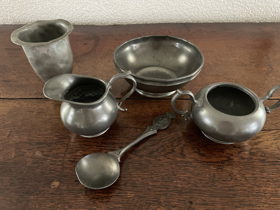 Image 1 of Teeservice aus Zinn