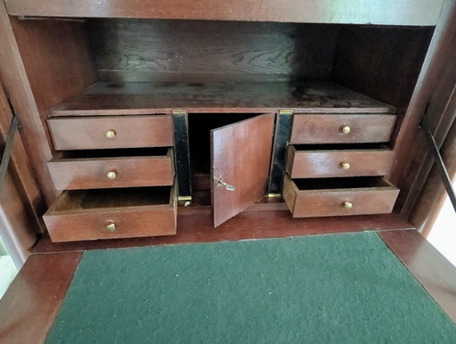 Antieke Hollandse Secretaire – wandkast, Wood (photo 2 of 5)