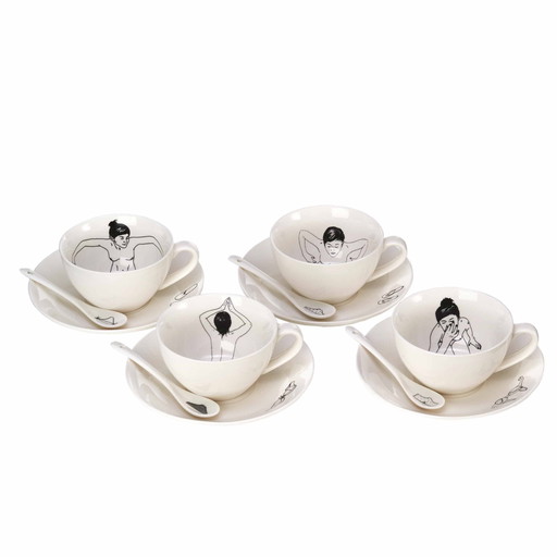 Pols Potten Undressed Tee Cups Set of 4