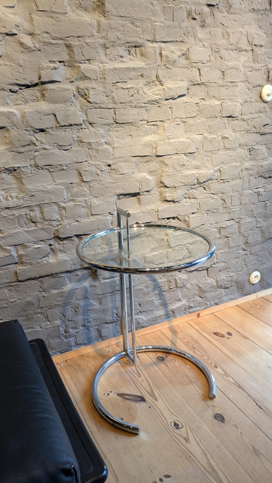 Image 1 of ClassiCon Eileen Grey E1027 side table glass chrome design classic