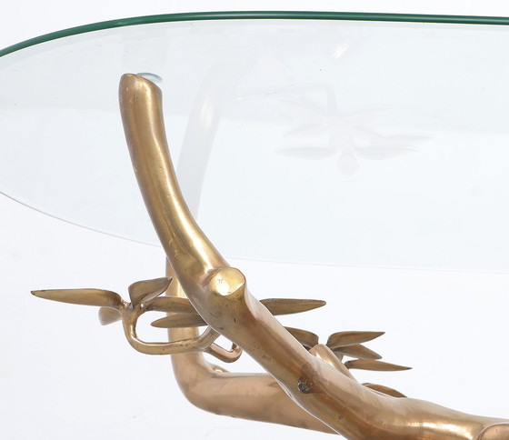 Image 1 of Tavolino da caffè Willy Daro Bonsai in ottone, anni &#39;70