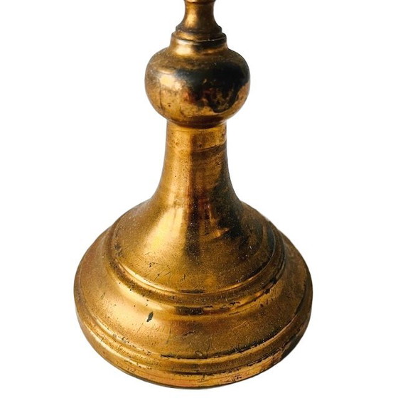 Image 1 of candélabre vintage en laiton à cinq branches, années 1970