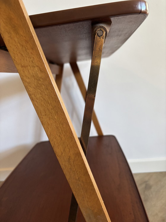 Image 1 of Vintage Scandinavische Opklapbare Serveerwagen Jaren 60/70 M