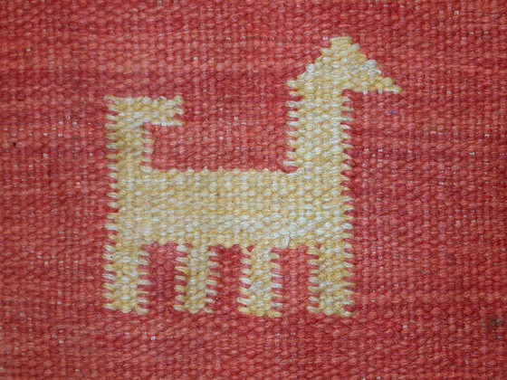 Image 1 of Kilim Gabbeh persiano vintage fatto a mano, 171 cm x 229 cm, anni '60 - 1C518