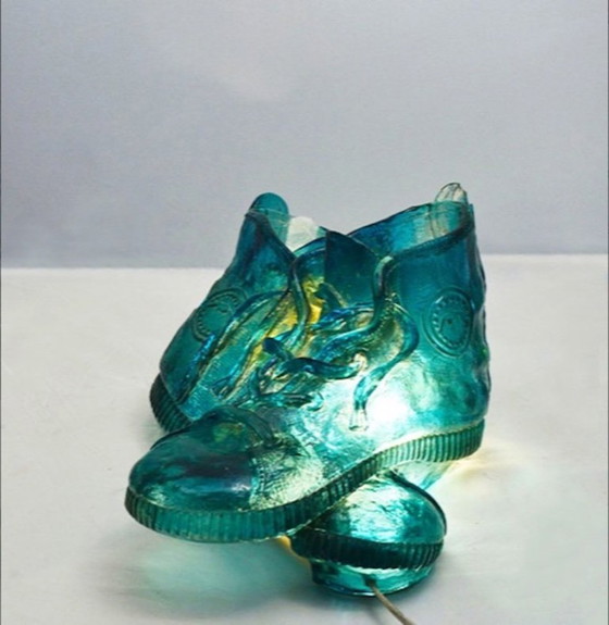 Image 1 of Rare resin table lamp produced by L'isola che non c'è in the 1970s