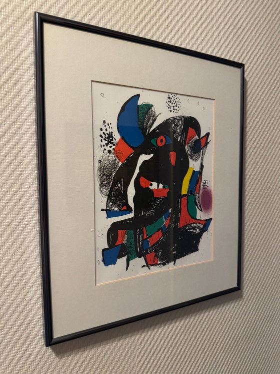 Litografia a colori originale di Joan Miró (1981), Incorniciata di alta qualità, Litografie e stampe, Carta (foto 2 di 5)
