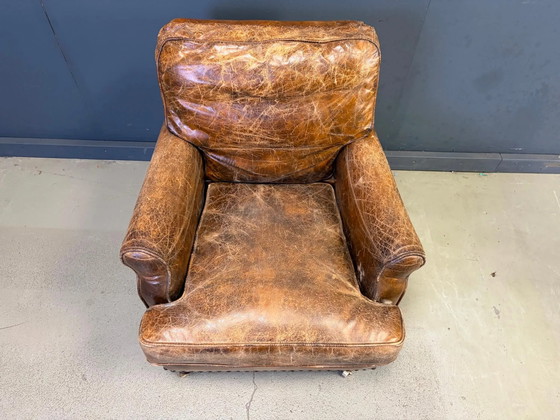 Fauteuil club en cuir style années 50 – Leather, Mid Century Modern (photo 10 of 13)