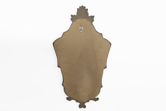 Image 1 of French Rococo-Baroque Style Mirror in Wood with Gilded Frame