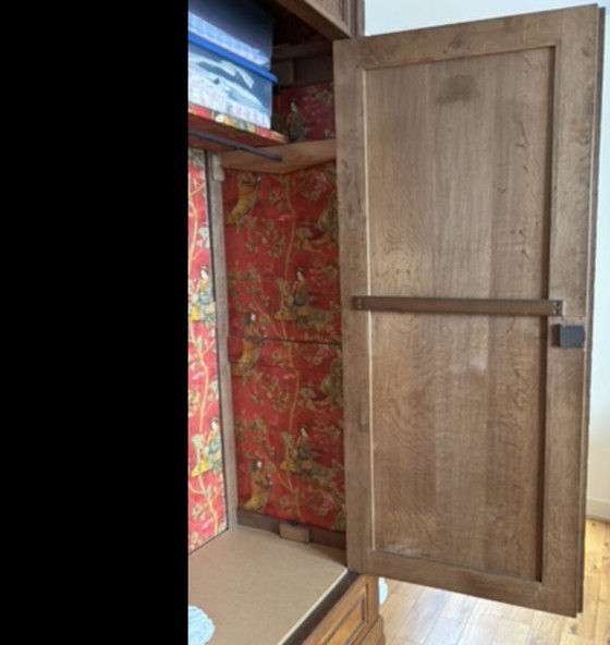 Image 1 of Kledingkast, vol eikenhout. 