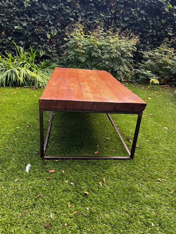 Image 1 of Tavolo super bello e robusto, in legno massiccio e acciaio!