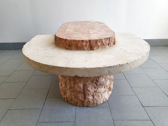 Image 1 of Vintage 1980s Magnussen Ponte coffee table in Mactan stone.