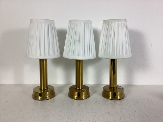 Image 1 of 3 lampes classiques rechargeables sans fil avec commande tactile LED