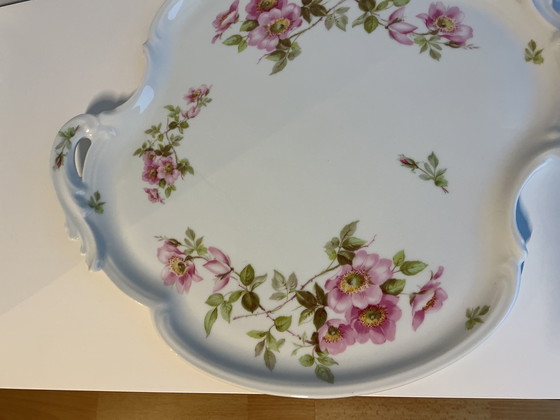 Image 1 of Grand plateau/plat de service en porcelaine (Limoges)