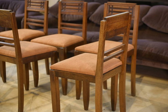 Set of 6 brutalist chairs from the 1950s. – Dining chairs (photo 8 of 10)